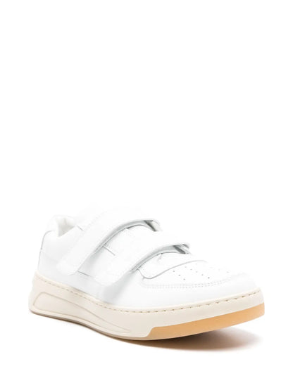 Acne Studios Logo-Plaque Leather Sneakers
