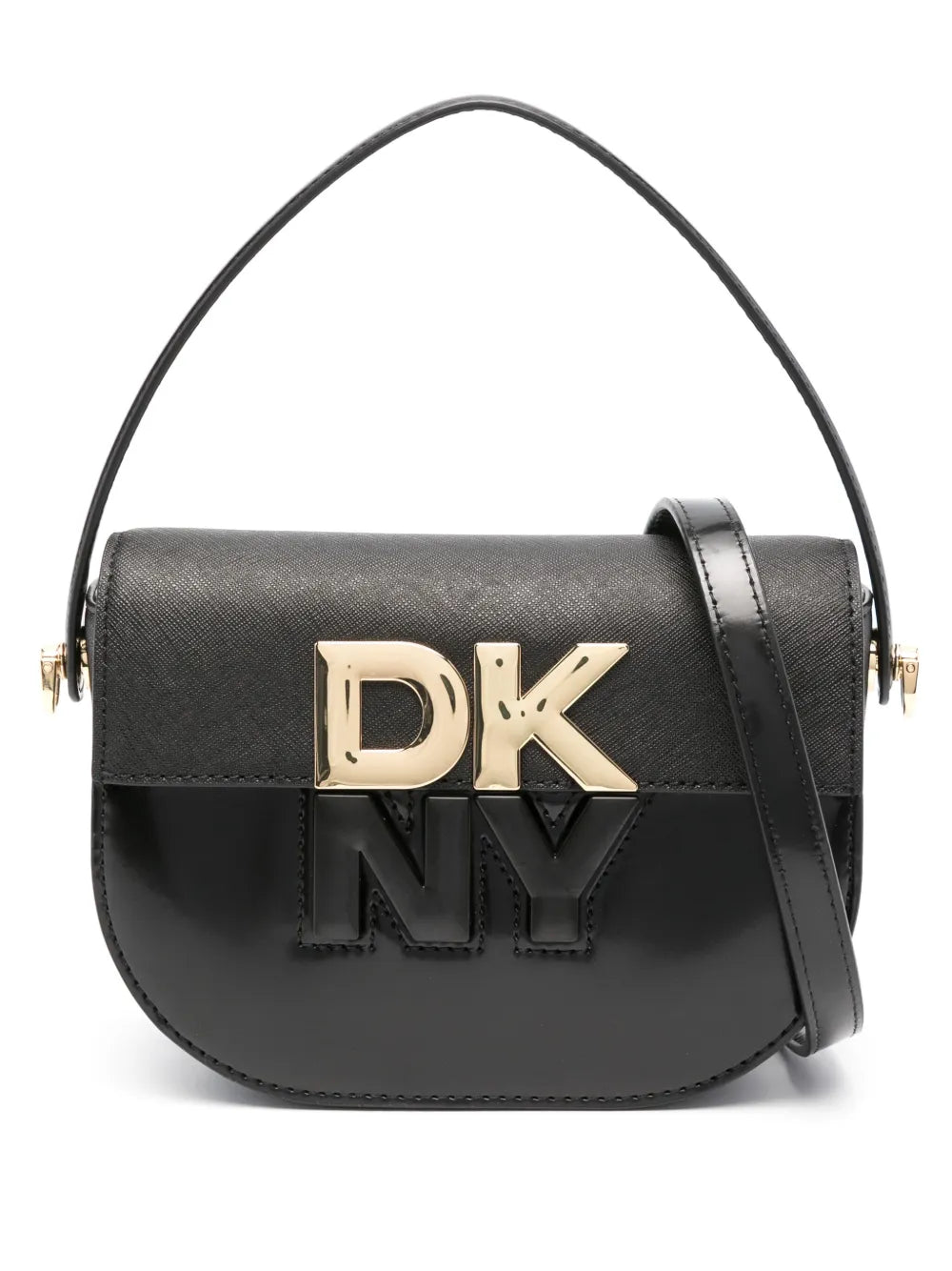 DKNYlogo-lettering tote bag