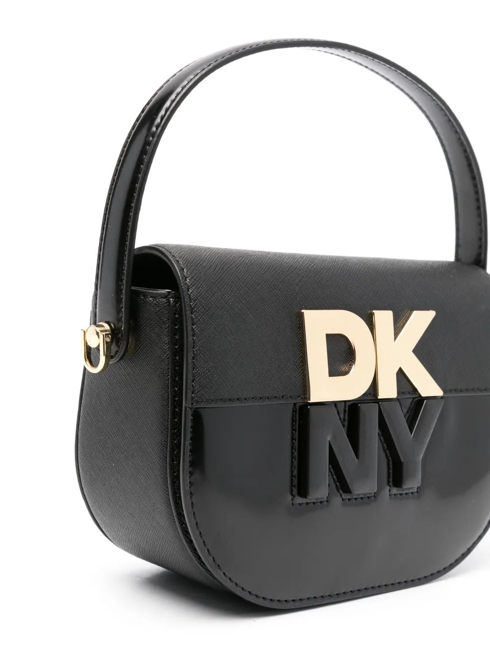 DKNYlogo-lettering tote bag