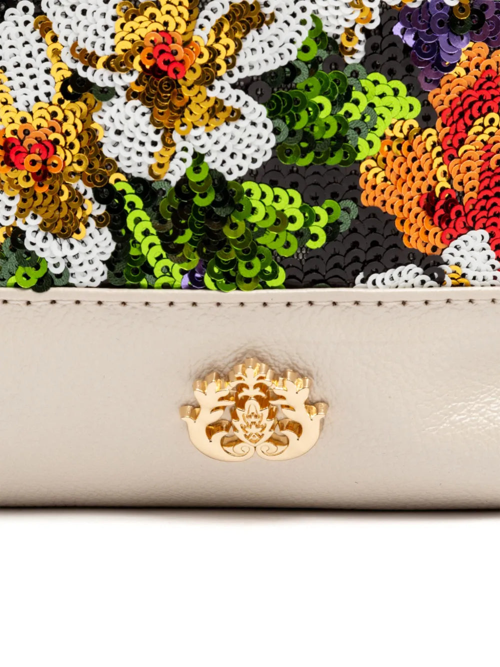 Islasequin-embellished floral backpack
