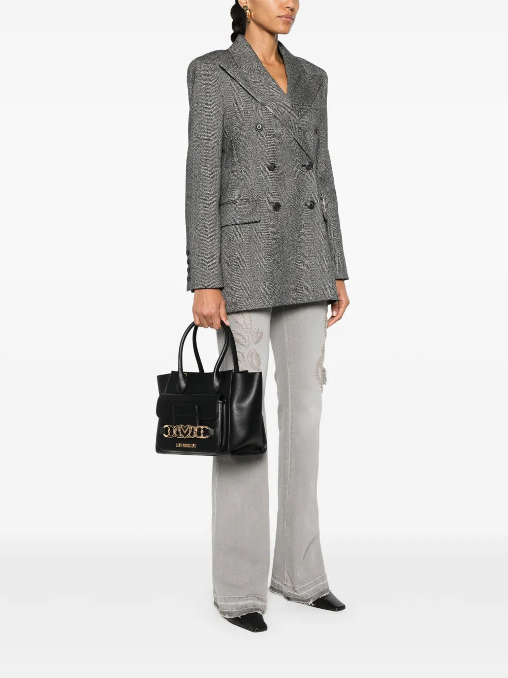 Love Moschinologo-lettering tote bag