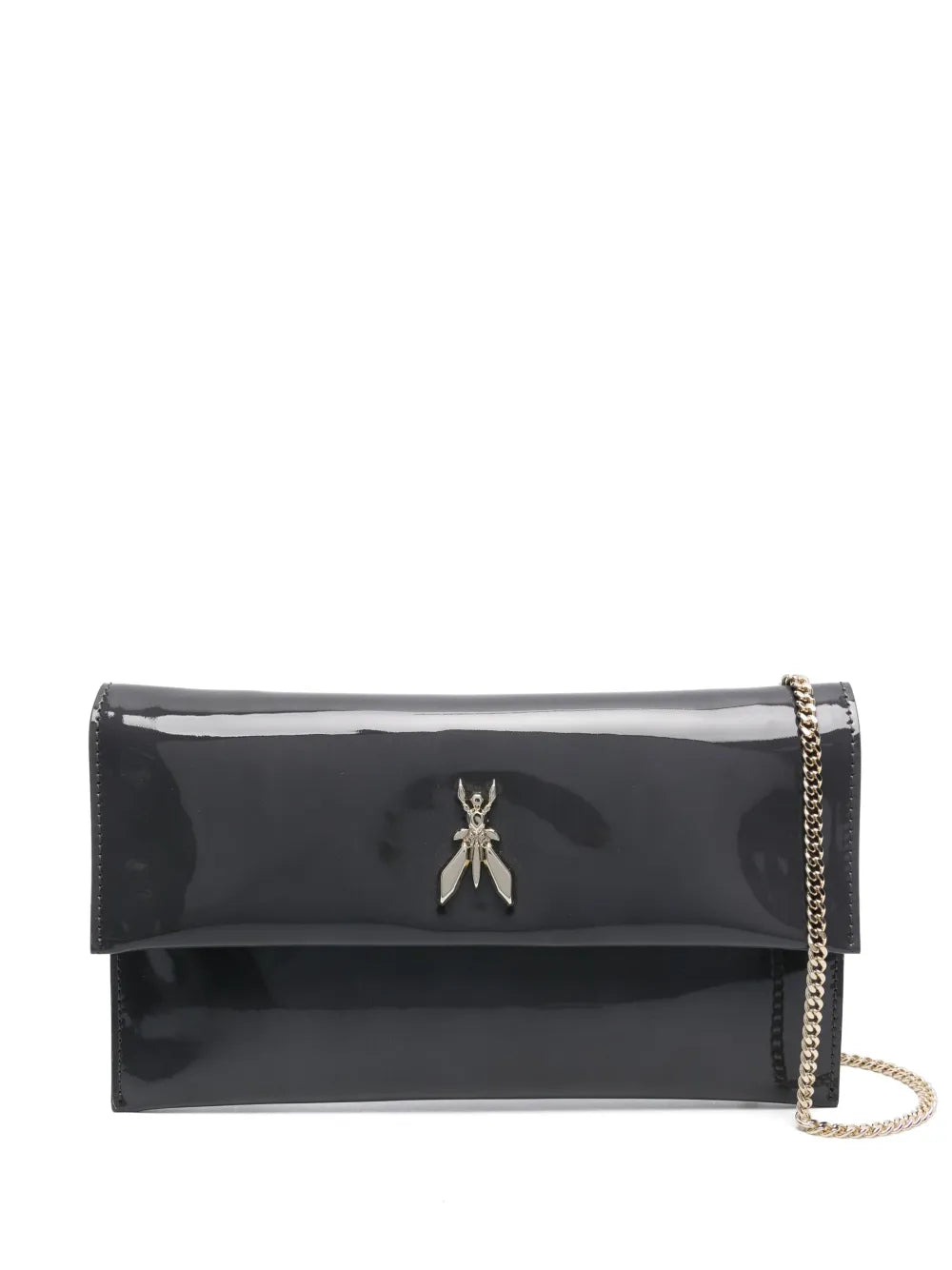 Patrizia PepeFly-logo chain clutch bag