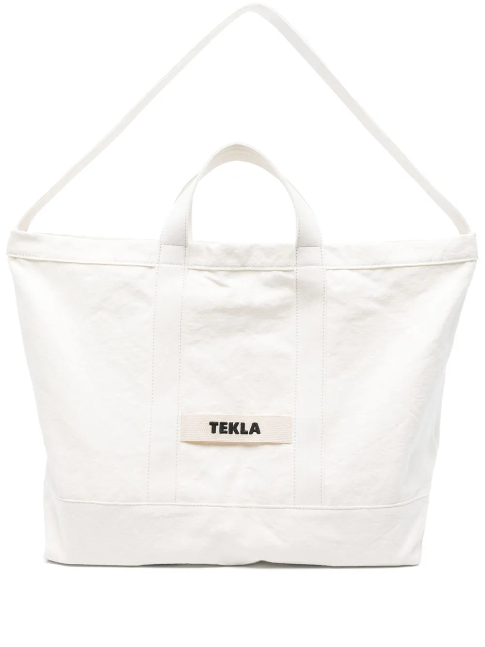 TEKLAlogo-embroidered beach bag