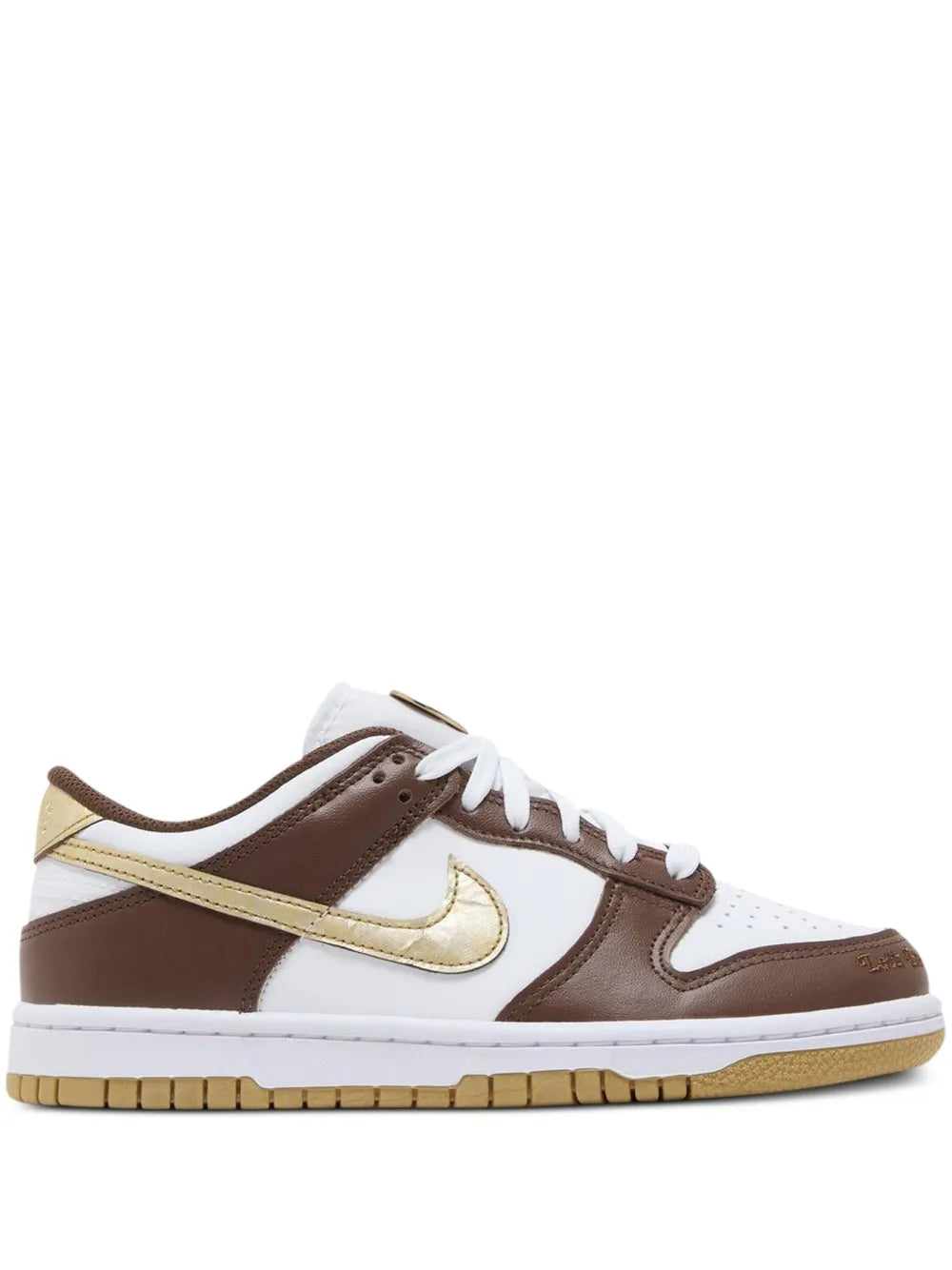 Dunk Low Cacao Wow Metallic Gold Sneakers