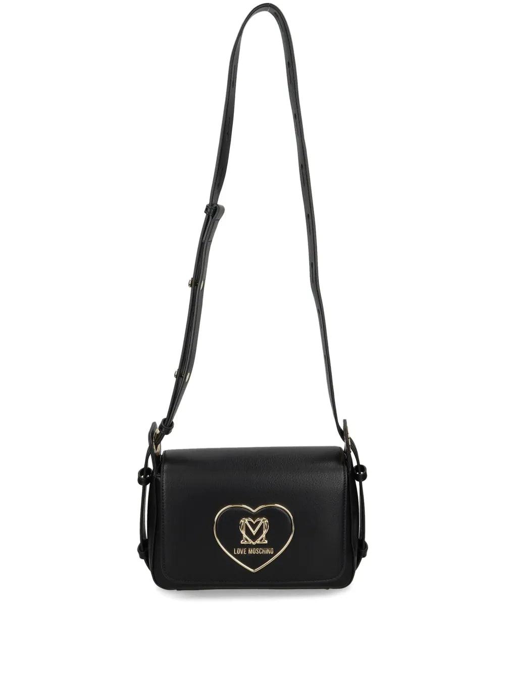 Love Moschinologo-plaque faux-leather shoulder bag