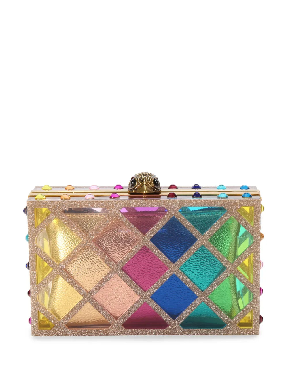 Kurt Geiger Londoncrystal quilt box clutch