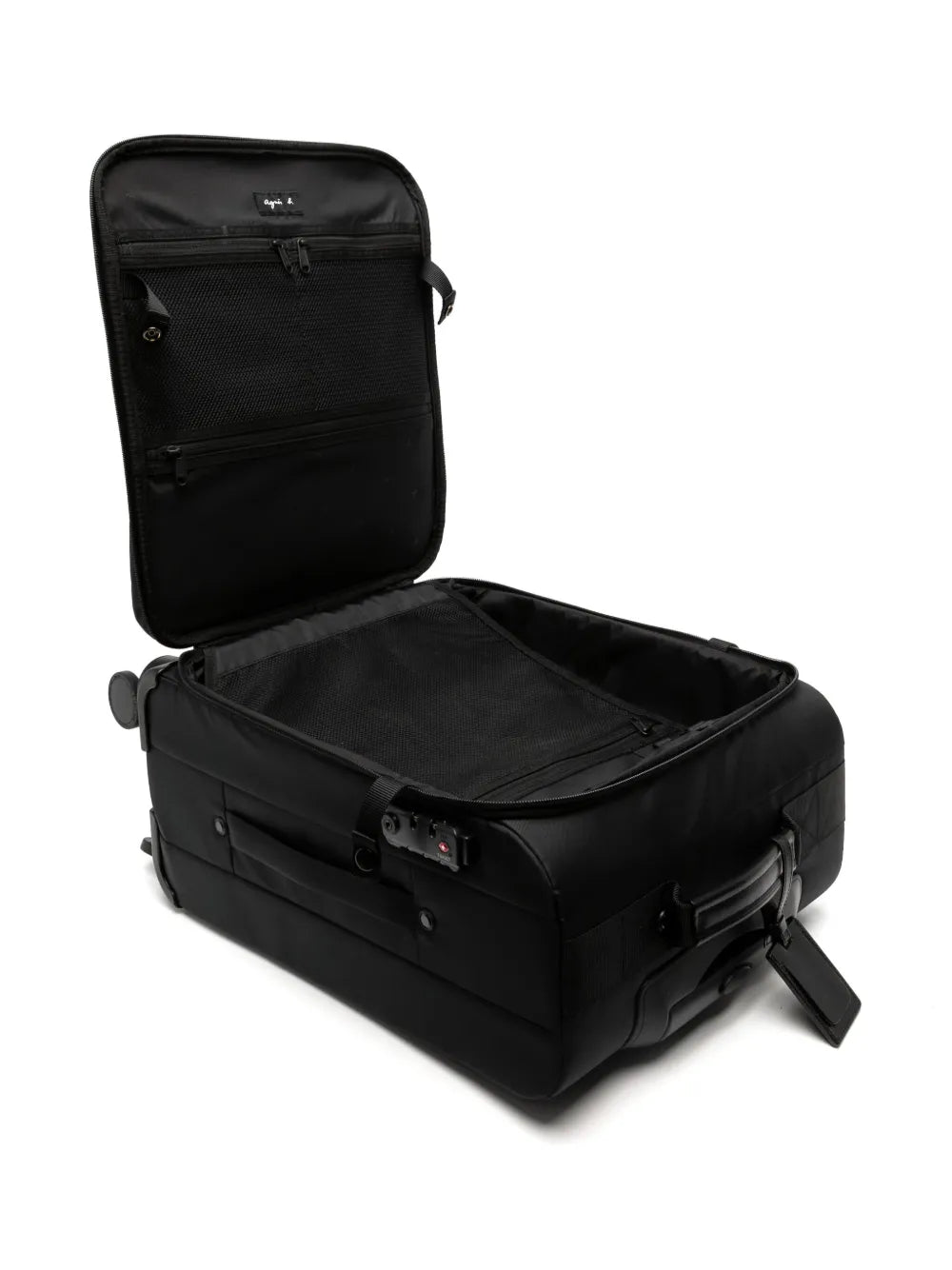 agn b. logo-print trolley bag