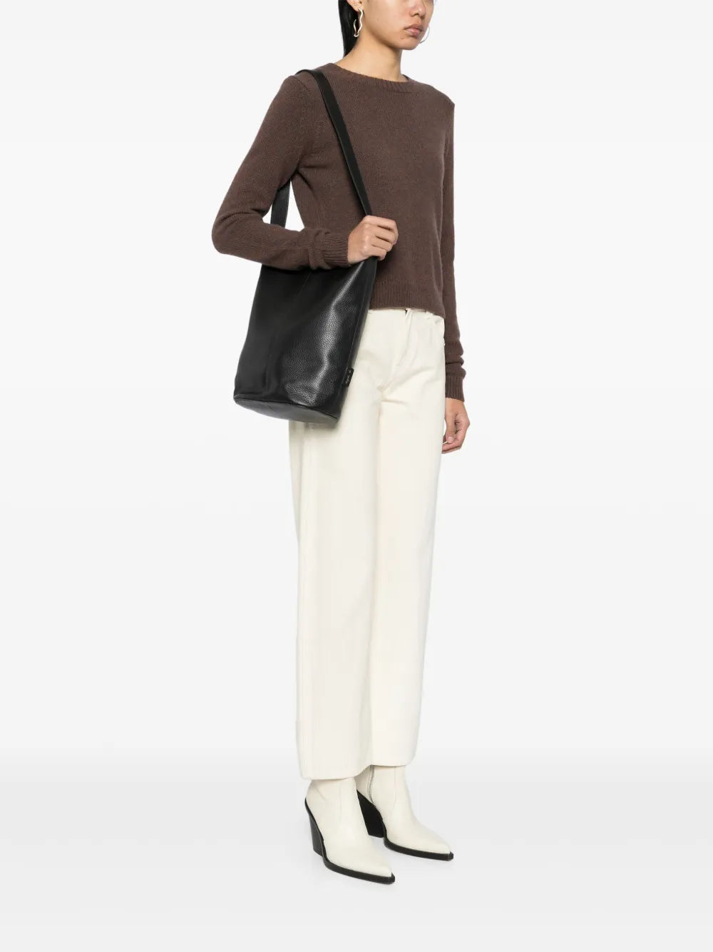 agn b. leather one shoulder bag