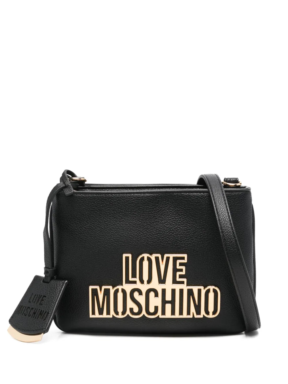 Love Moschinologo lettering crossbody bag