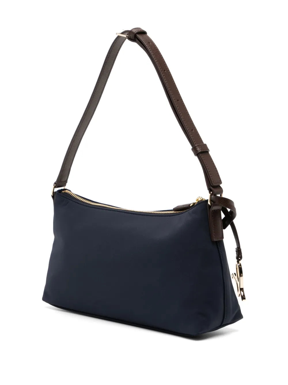 agn b. logo charm shoulder bag