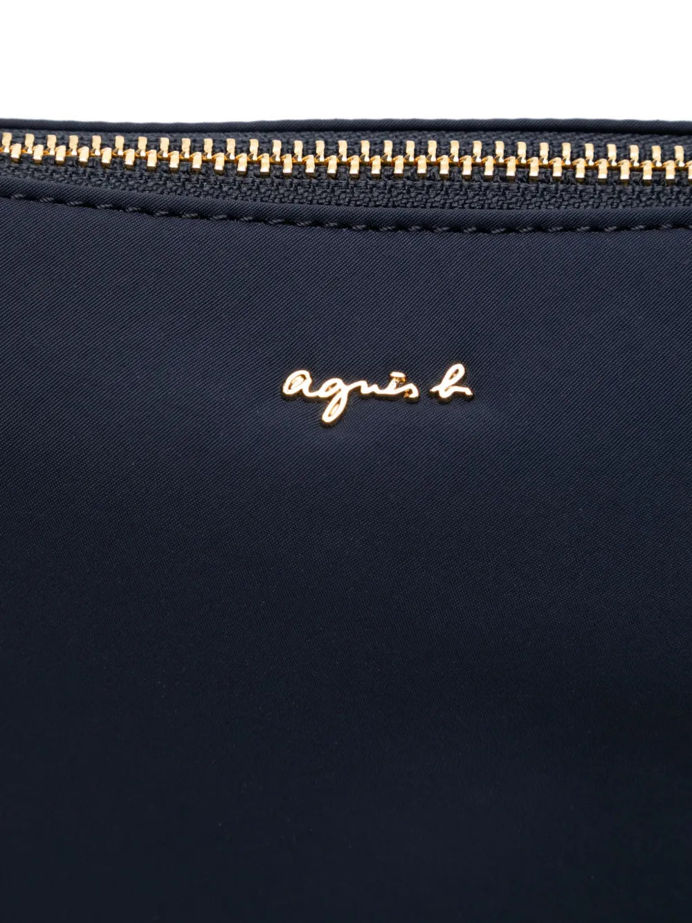 agn b. logo charm shoulder bag