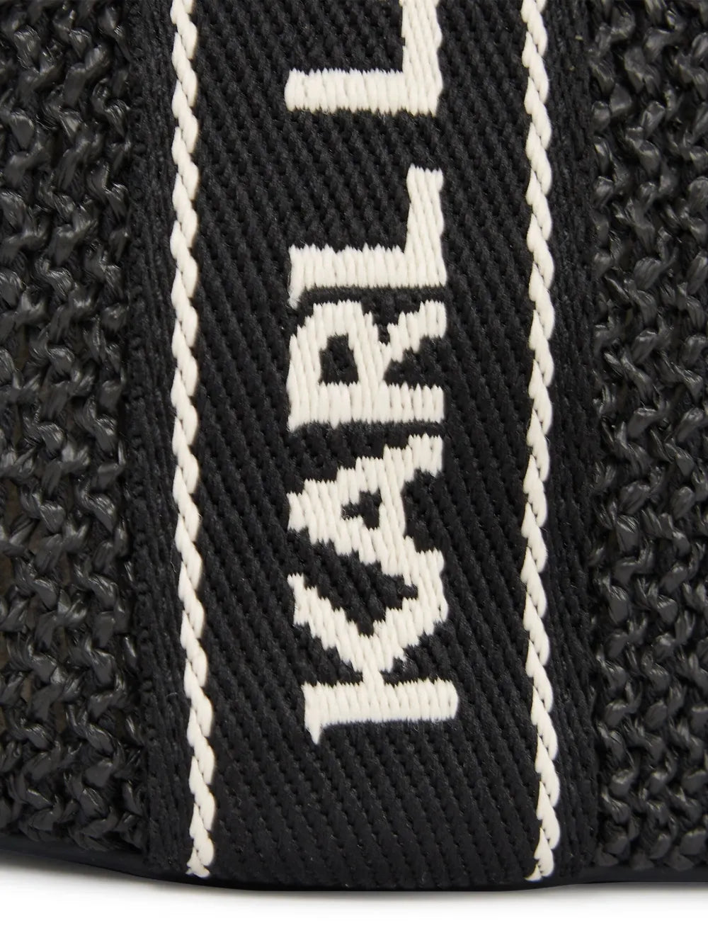 Karl LagerfeldSignature raffia beach tote bag