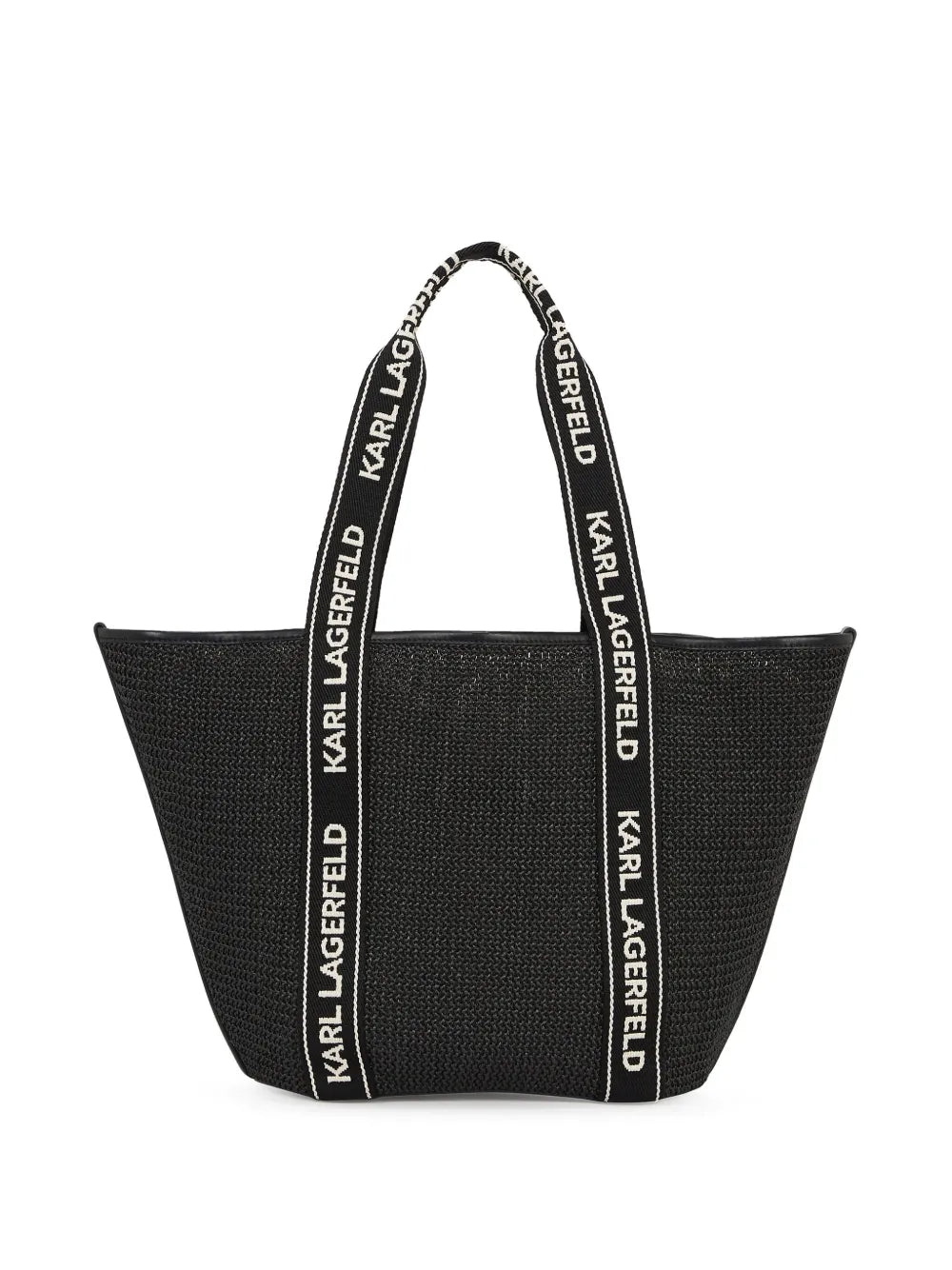 Karl LagerfeldSignature raffia beach tote bag