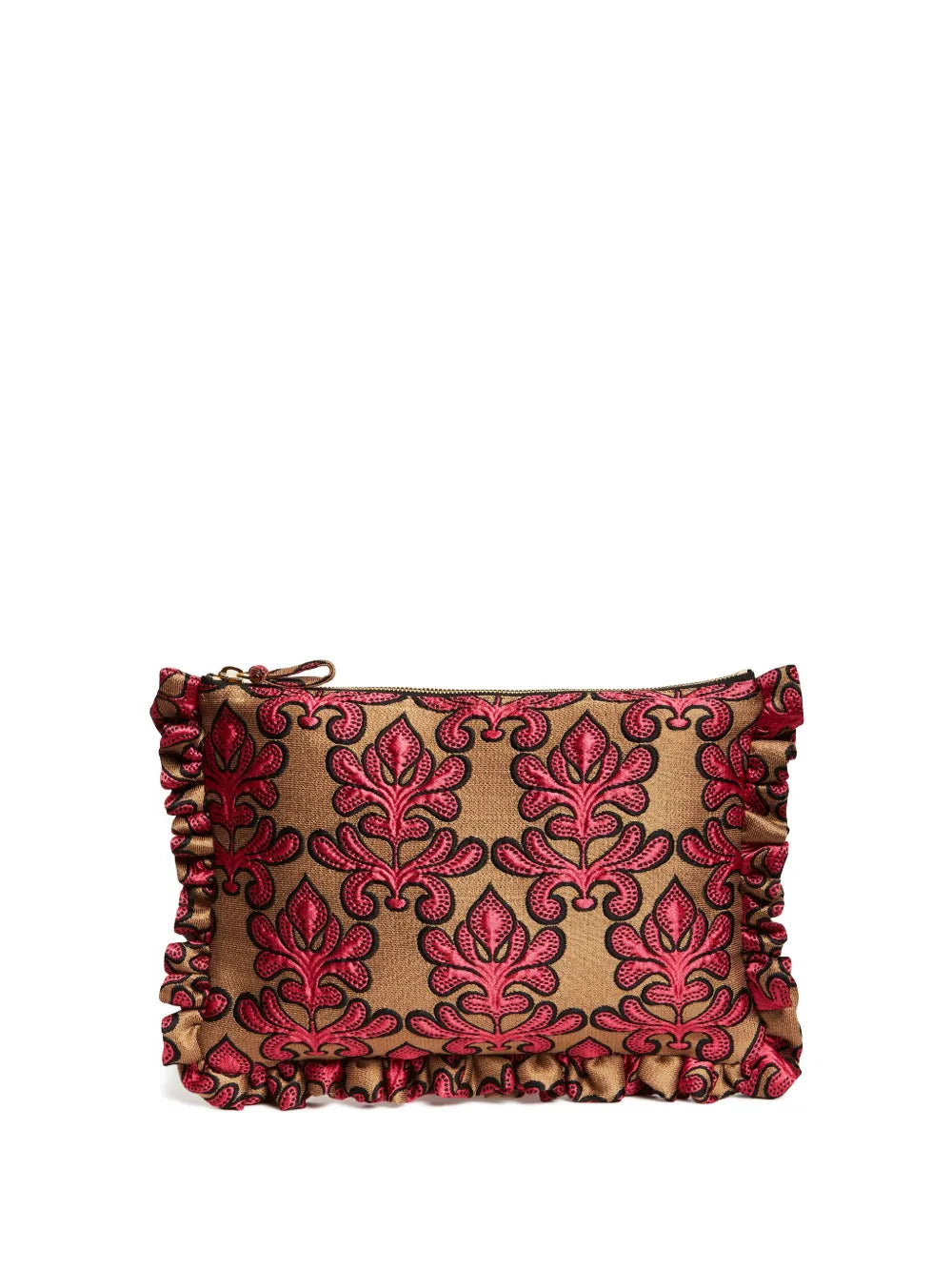 La DoubleJjacquard clutch bag