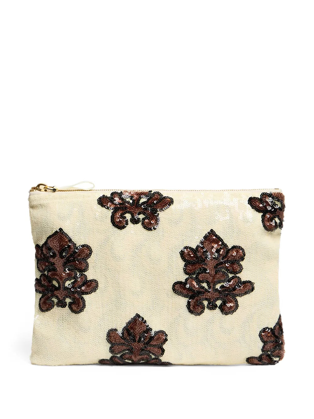 La DoubleJRuffle clutch bag