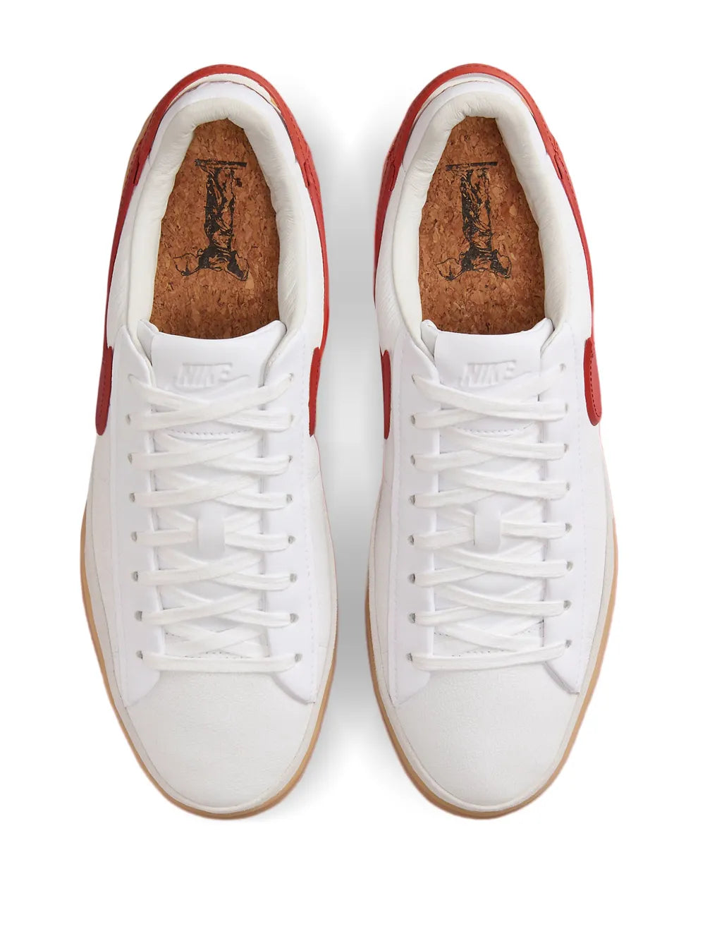 Blazer Phantom Low White Dragon Red Gum Sneakers