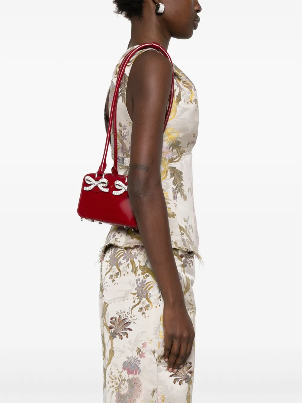 Self-Portraitleather shoulder bag
