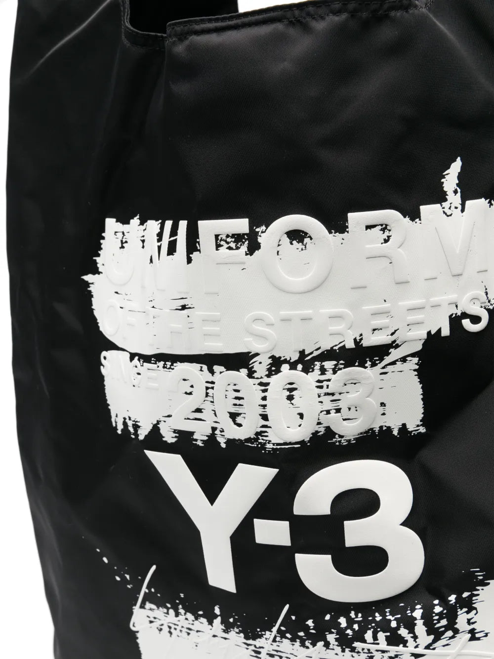 Y-3logo-print tote bag
