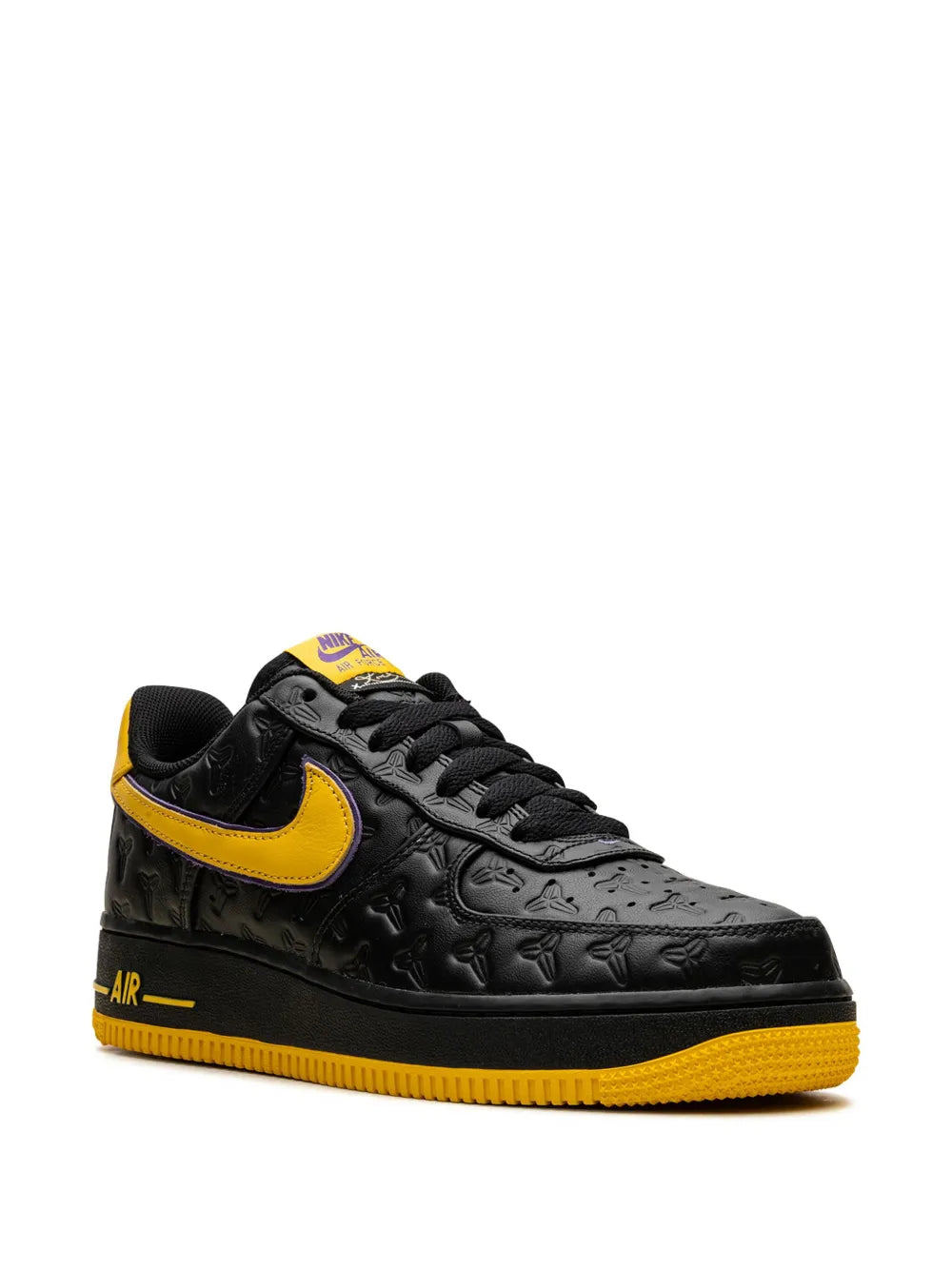Nike X Kobe Bryant Air Force 1 Lakers Away - Black/Varsity Maize/Varsity Purple Sneakers