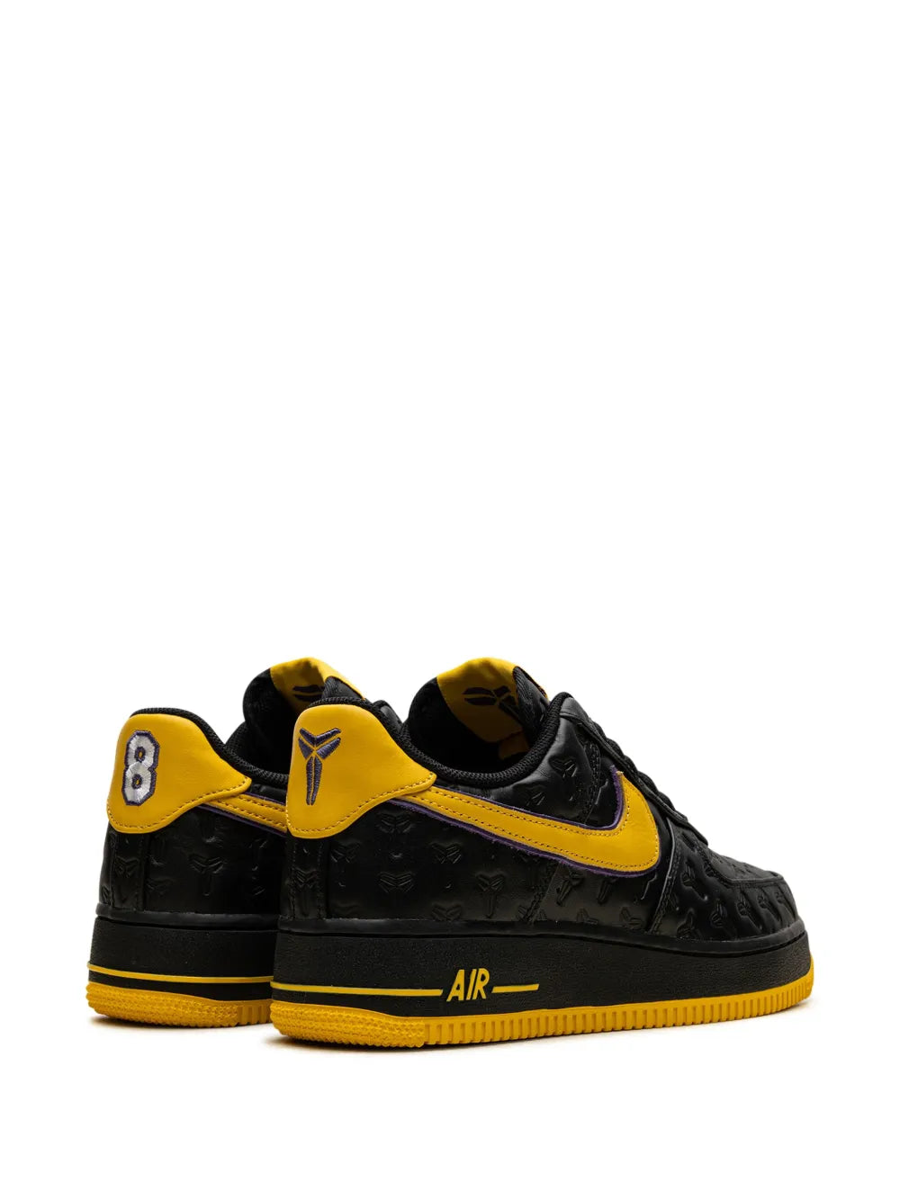 Nike X Kobe Bryant Air Force 1 Lakers Away - Black/Varsity Maize/Varsity Purple Sneakers