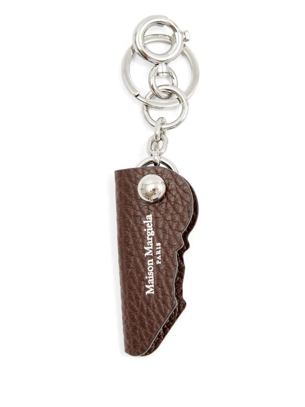 Maison Margielalogo-print leather key holder