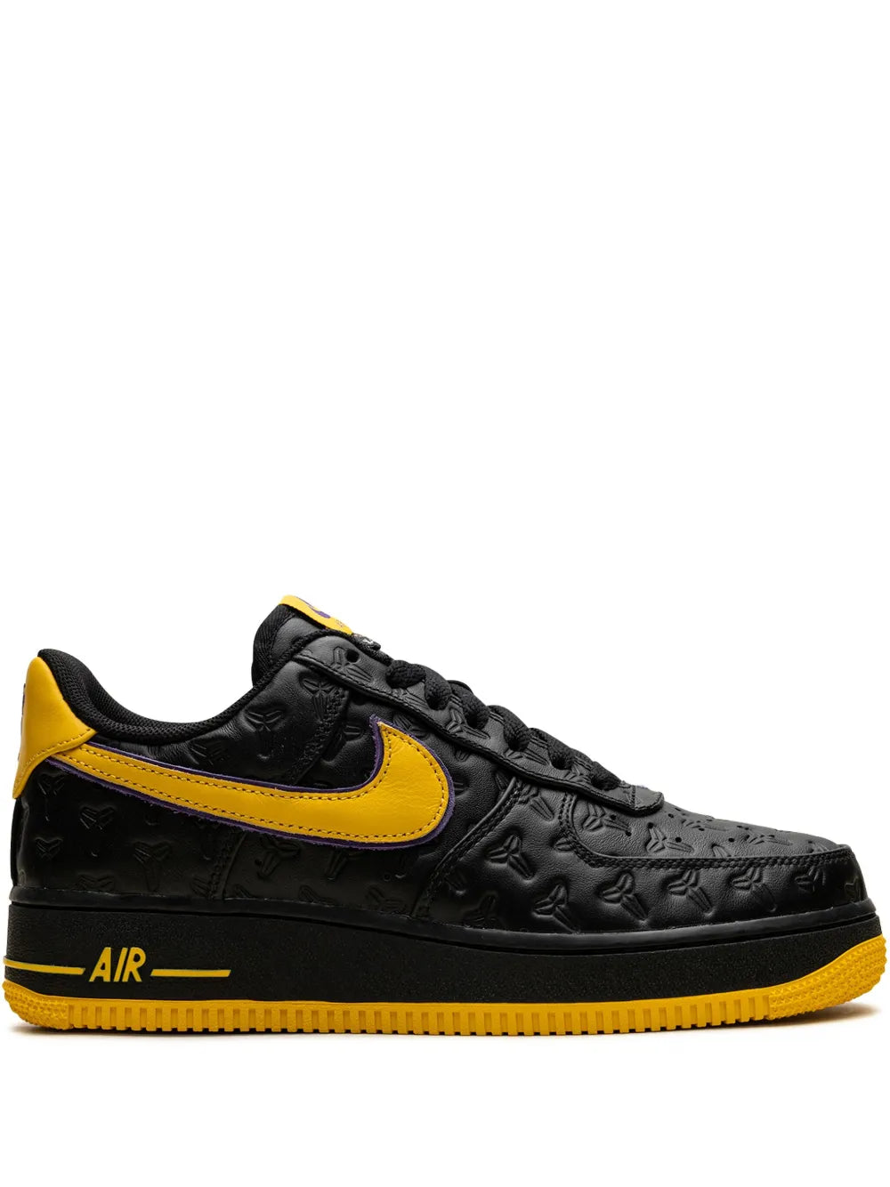 Nike X Kobe Bryant Air Force 1 Low Lakers Away - Black/Varsity Maize/Varsity Purple Sneakers
