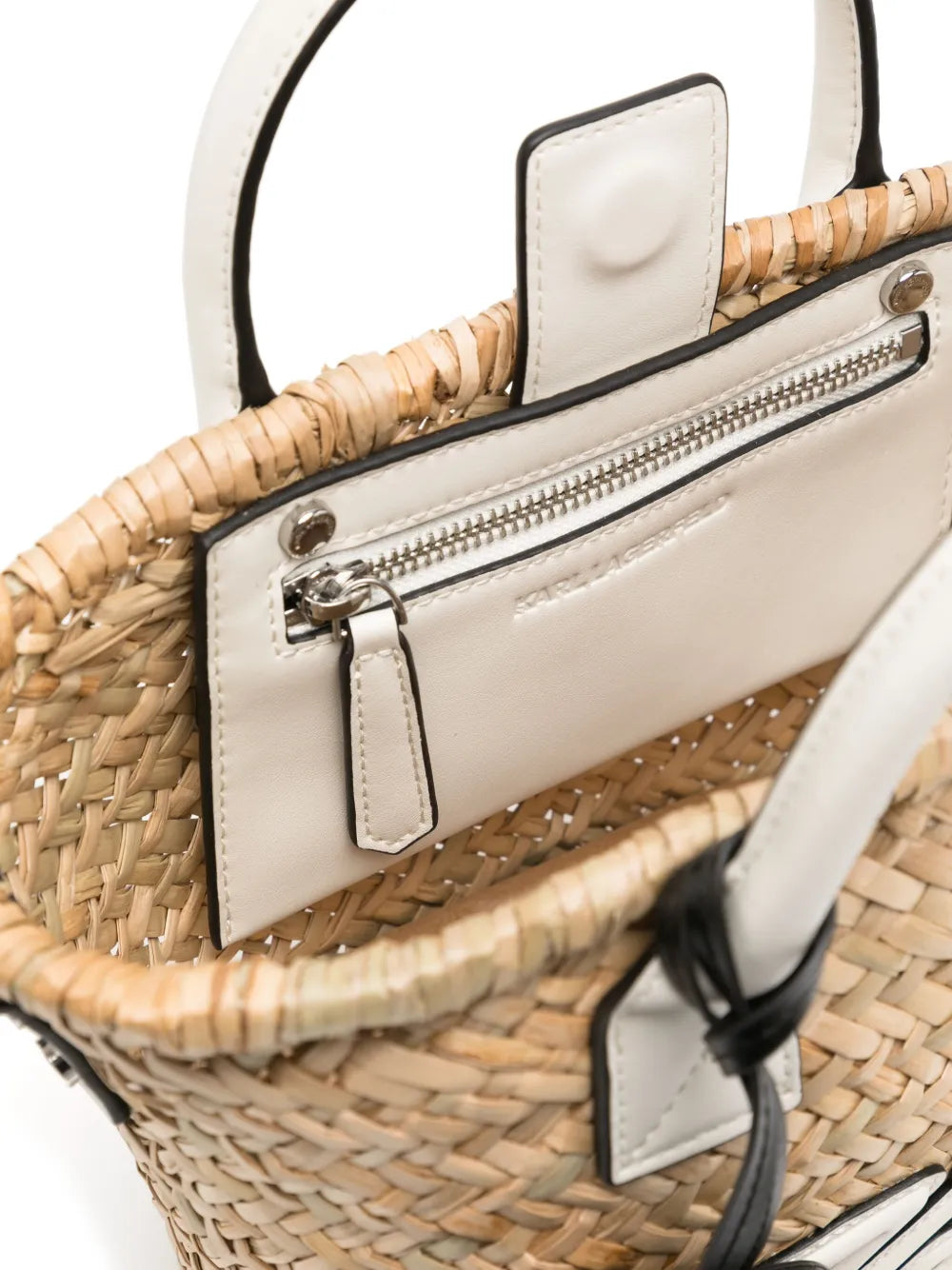 Karl LagerfeldK/signature Small Raffia tote bag