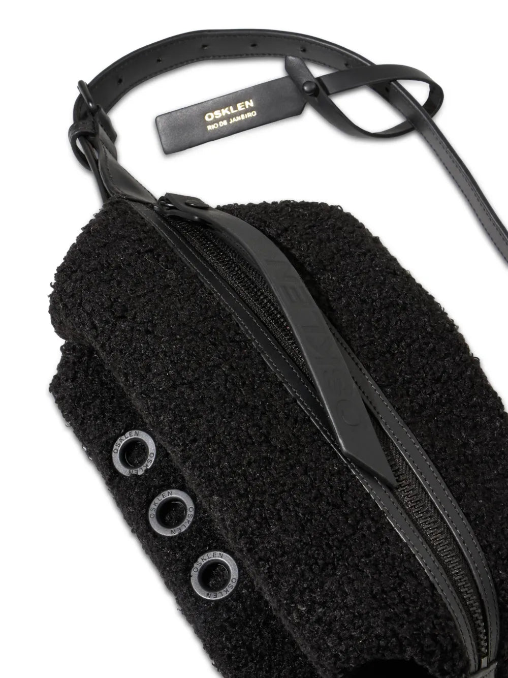 Oskleneyelet detailing shoulder bag