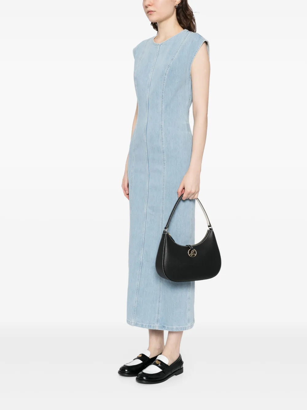 agn b. leather shoulder bag