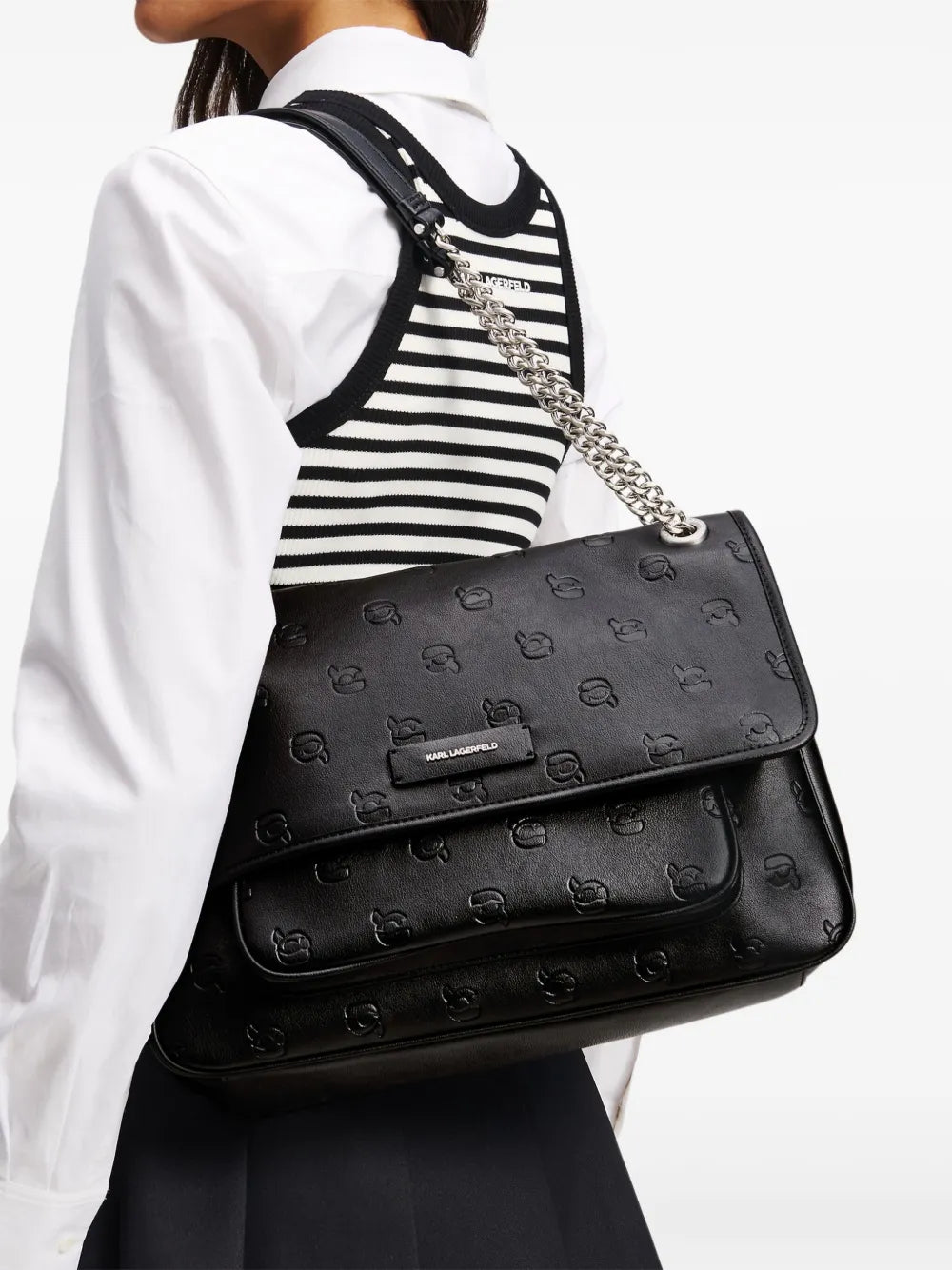 Karl Lagerfeldlarge Ikon monogram shoulder bag