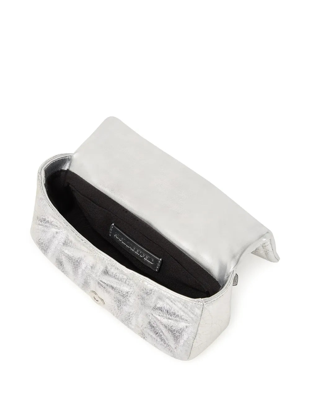 Karl LagerfeldK/kuilt metallic quilted cross body bag