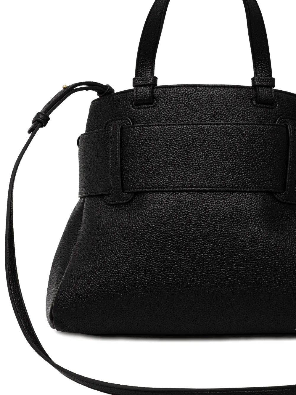 Armani Exchangetextured leather tote bag