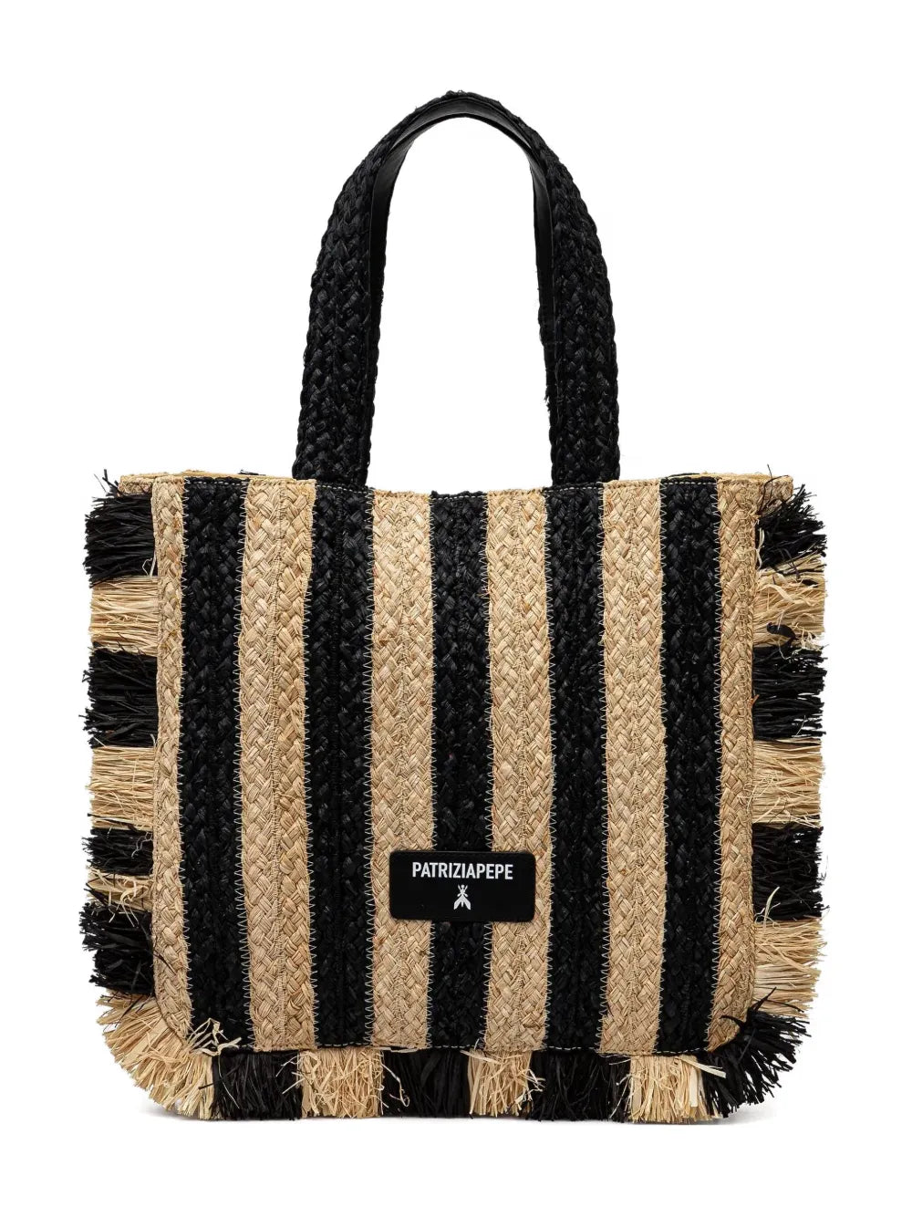 Patrizia Pepestriped tote bag