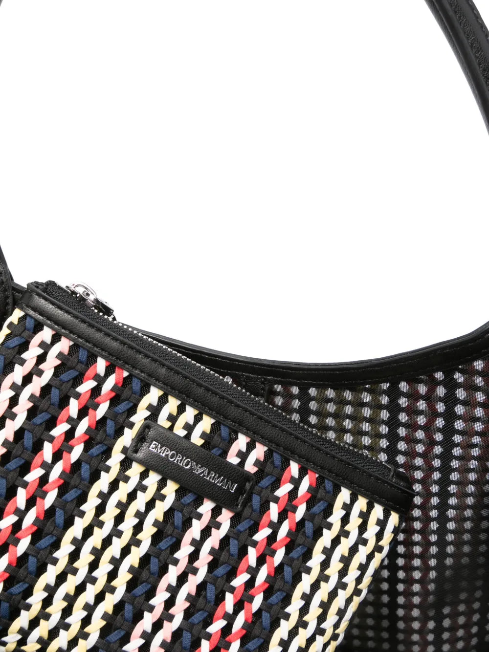 New SeasonEmporio Armanibasket-weave tote bag