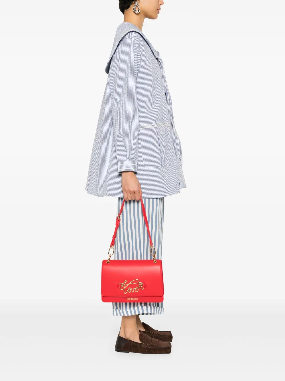 Love Moschinoappliqudetail shoulder bag