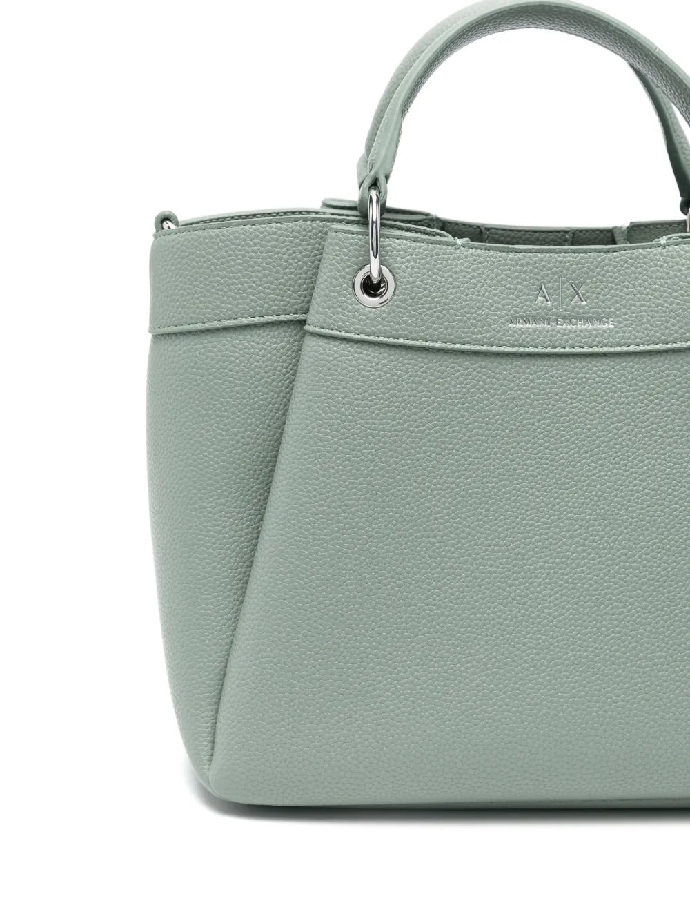 Armani Exchangemedium logo-stamp tote bag