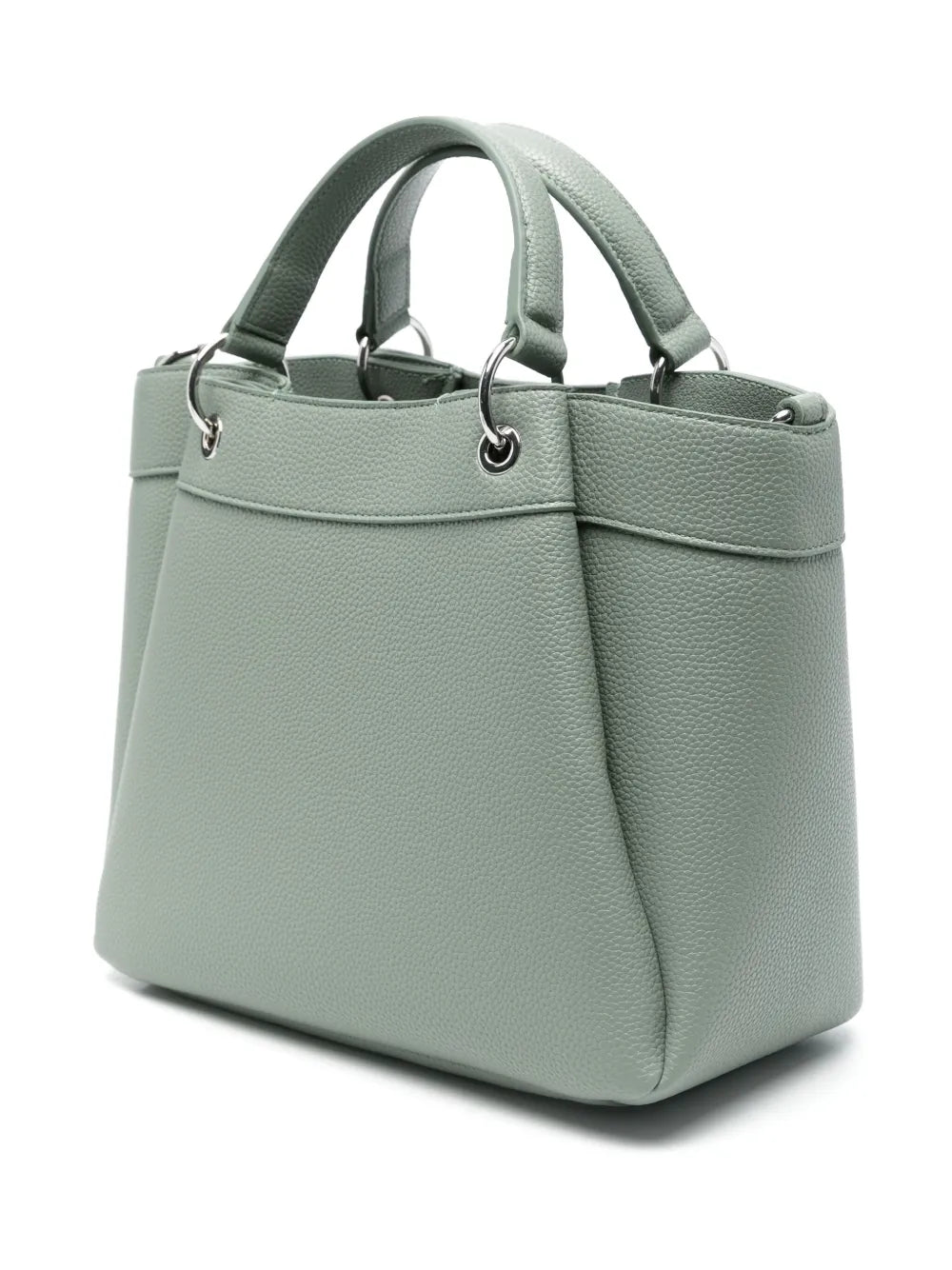 Armani Exchangemedium logo-stamp tote bag