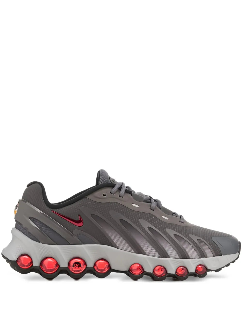 Air Max Dn8 Iron Grey Bright Crimson Sneakers