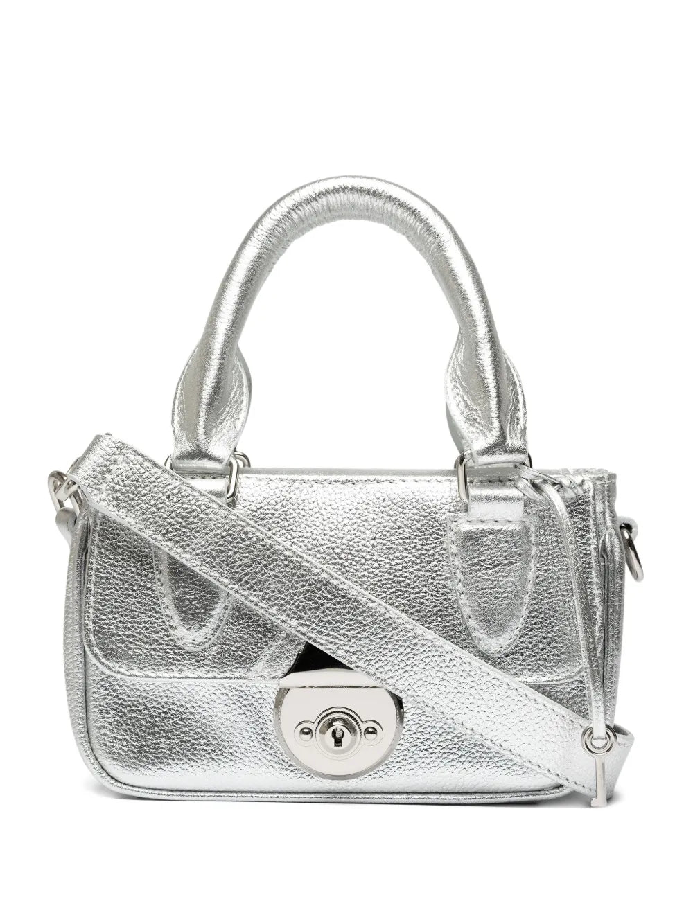 Sarah Chofakianmini Sarah metallic leather tote bag