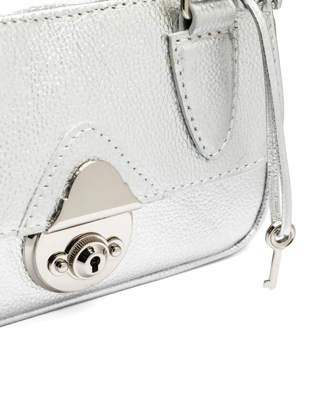 Sarah Chofakianmini Sarah metallic leather tote bag