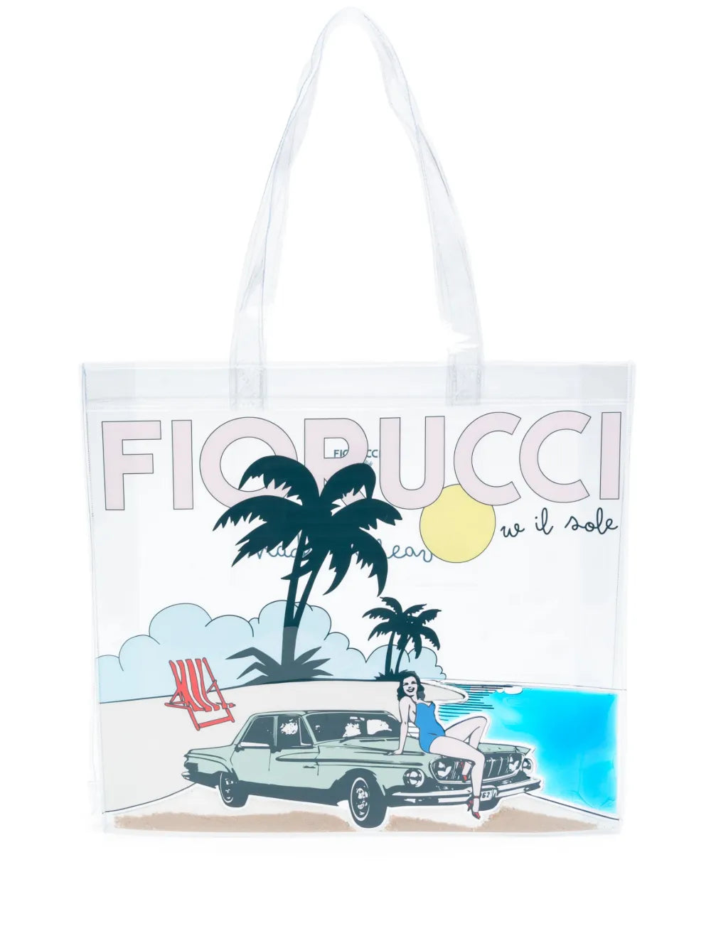 Fioruccilogo-print tote bag