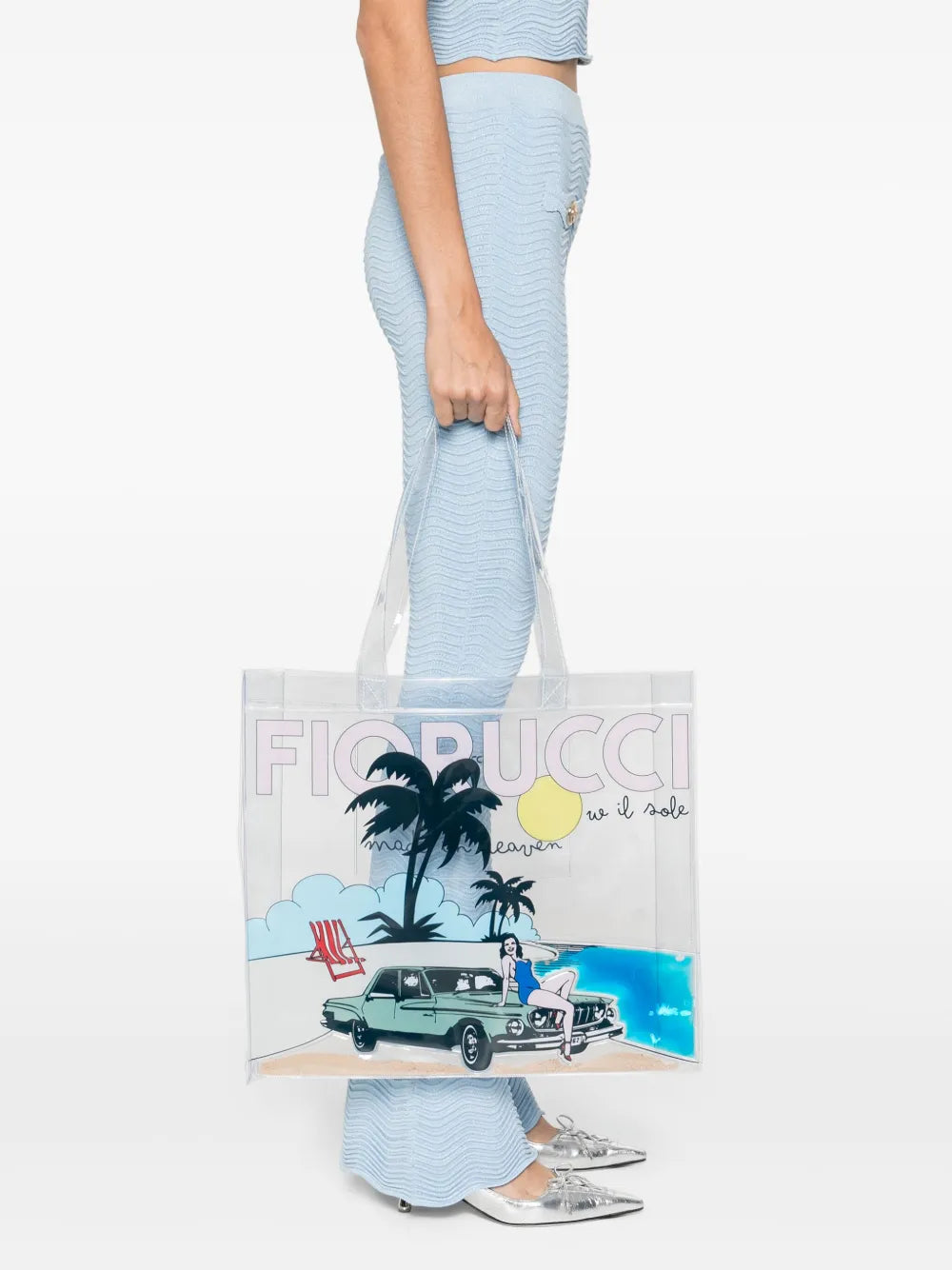Fioruccilogo-print tote bag