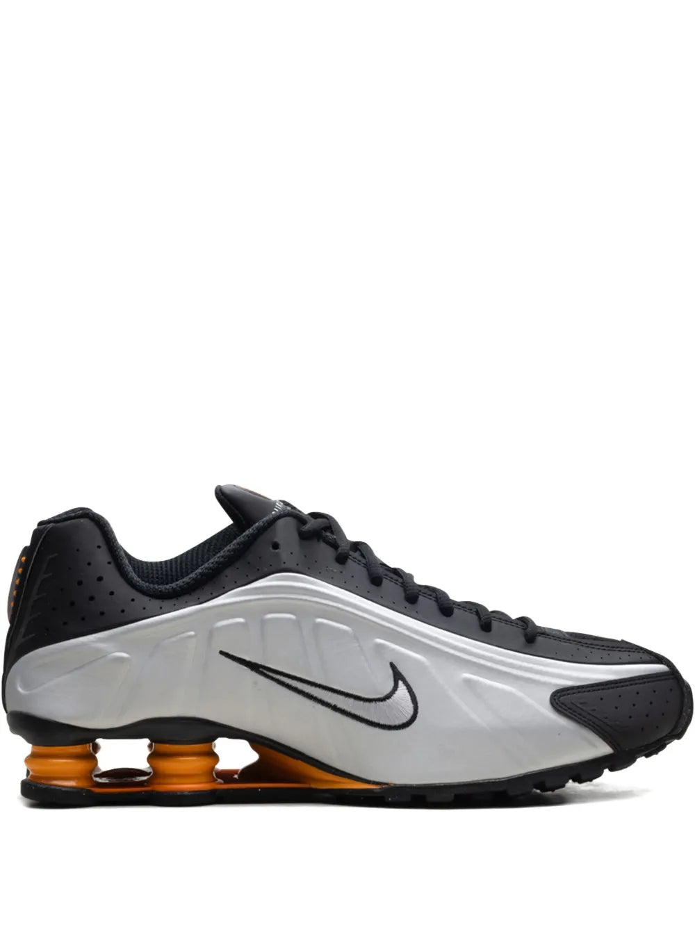 Nike Shox R4 Black/Vast Grey/Bright Mandarin/Metallic Silver Sneakers