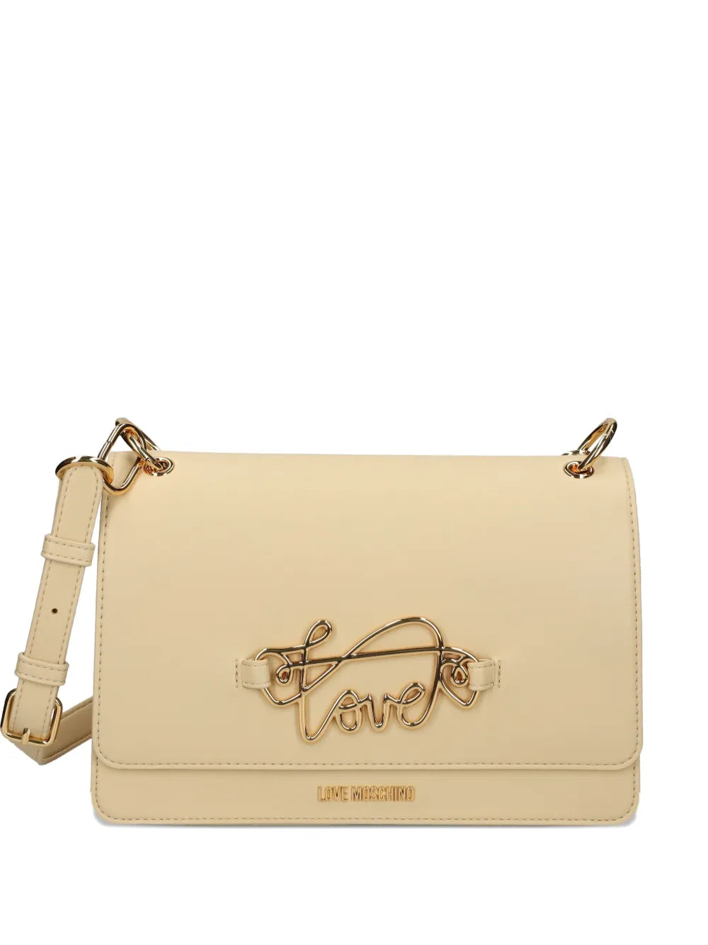 Love Moschinologo-plaque shoulder bag