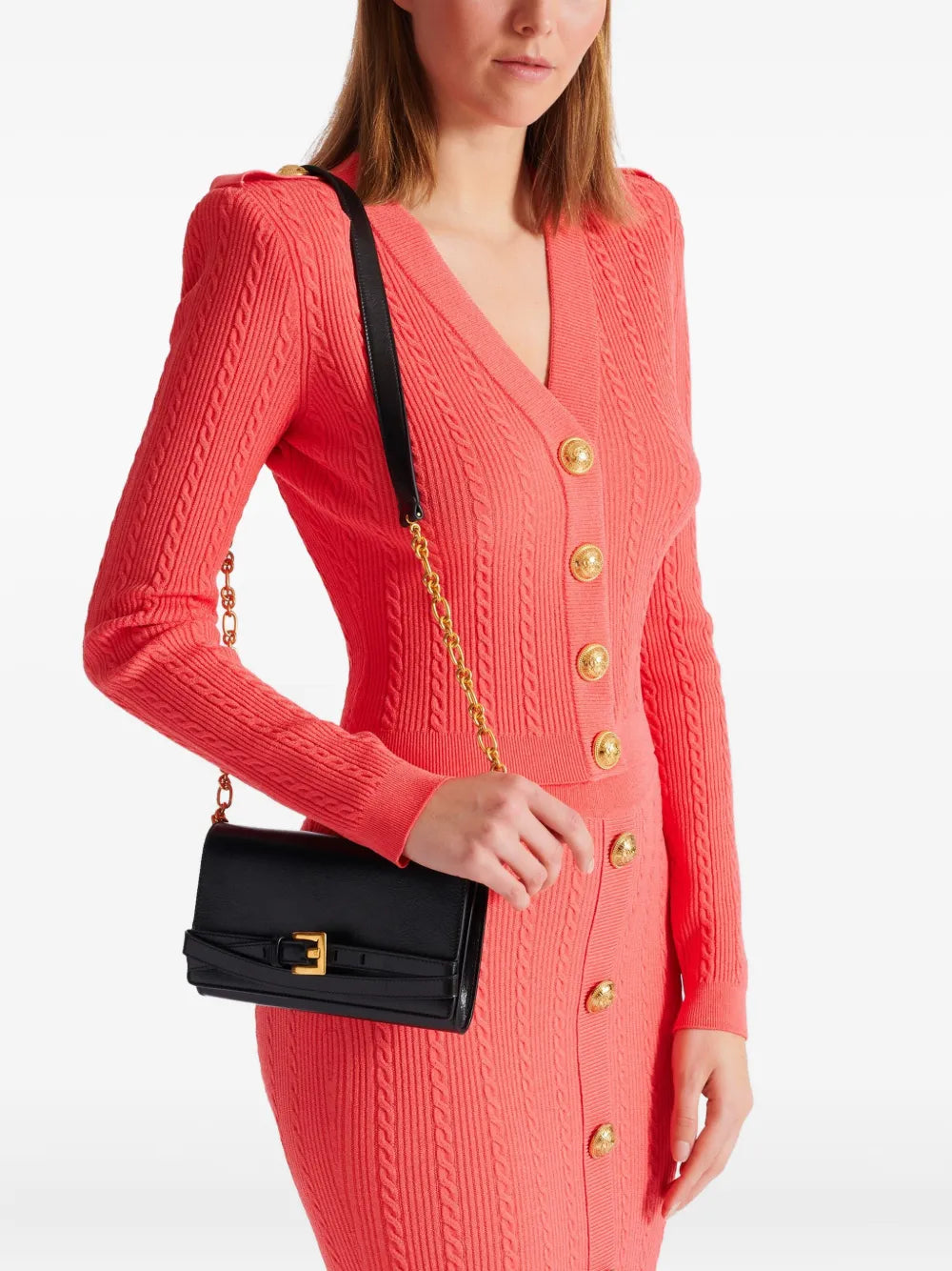 BalmainAnthem clutch bag