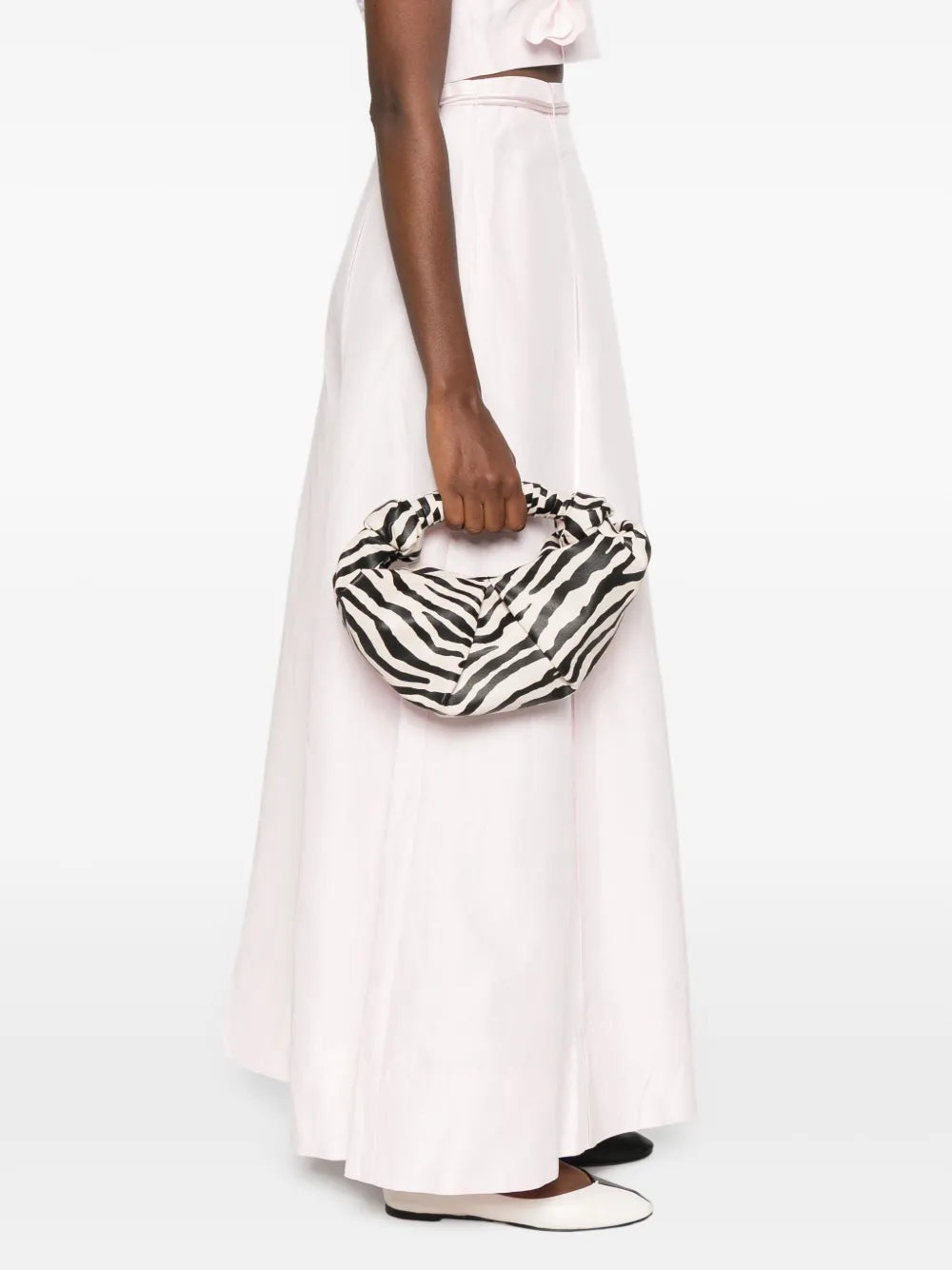 Simon Millerzebra-print knotted bucket bag