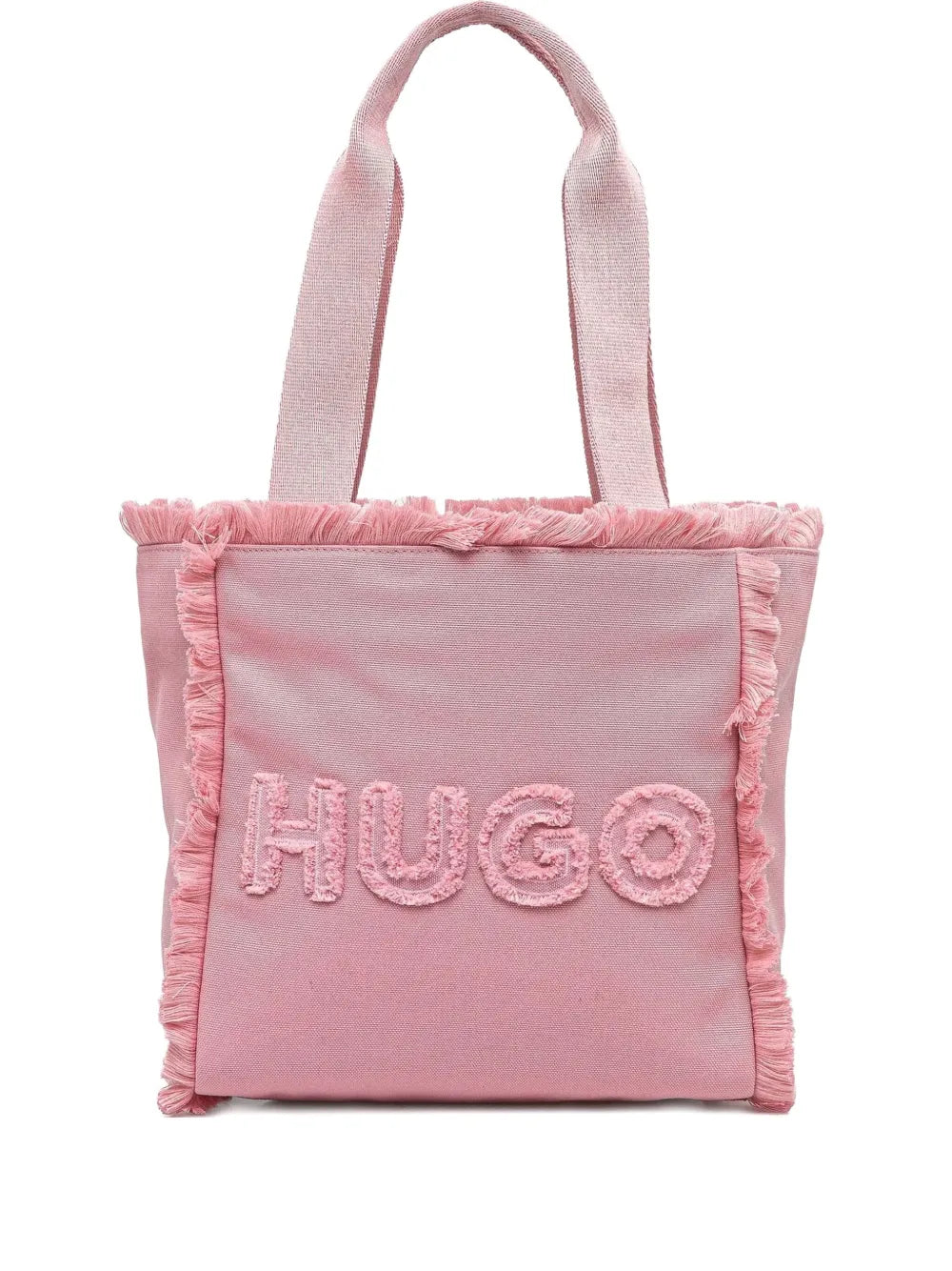 HUGOlogo-embroidered tote bag