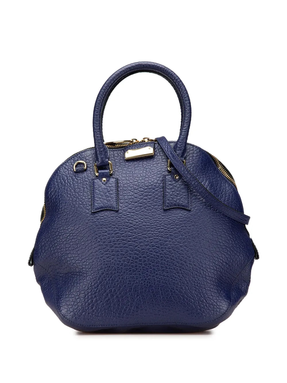 Pre-OwnedBurberry Pre-Owned2000-2017 Large Grained Calfskin Heritage Orchard Bowling Bag satchel