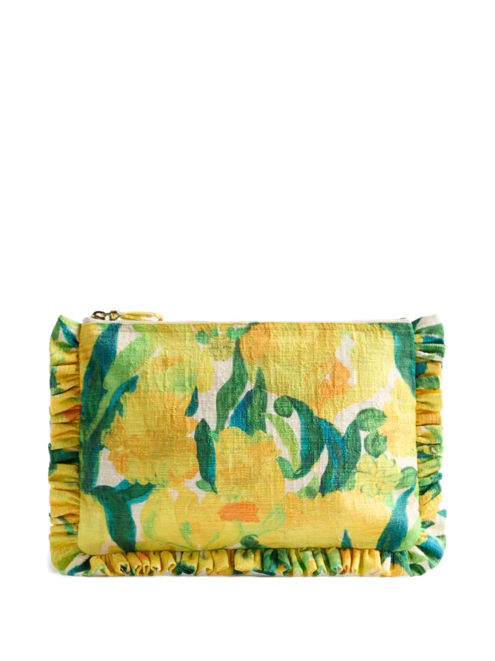 La DoubleJfloral-print clutch bag