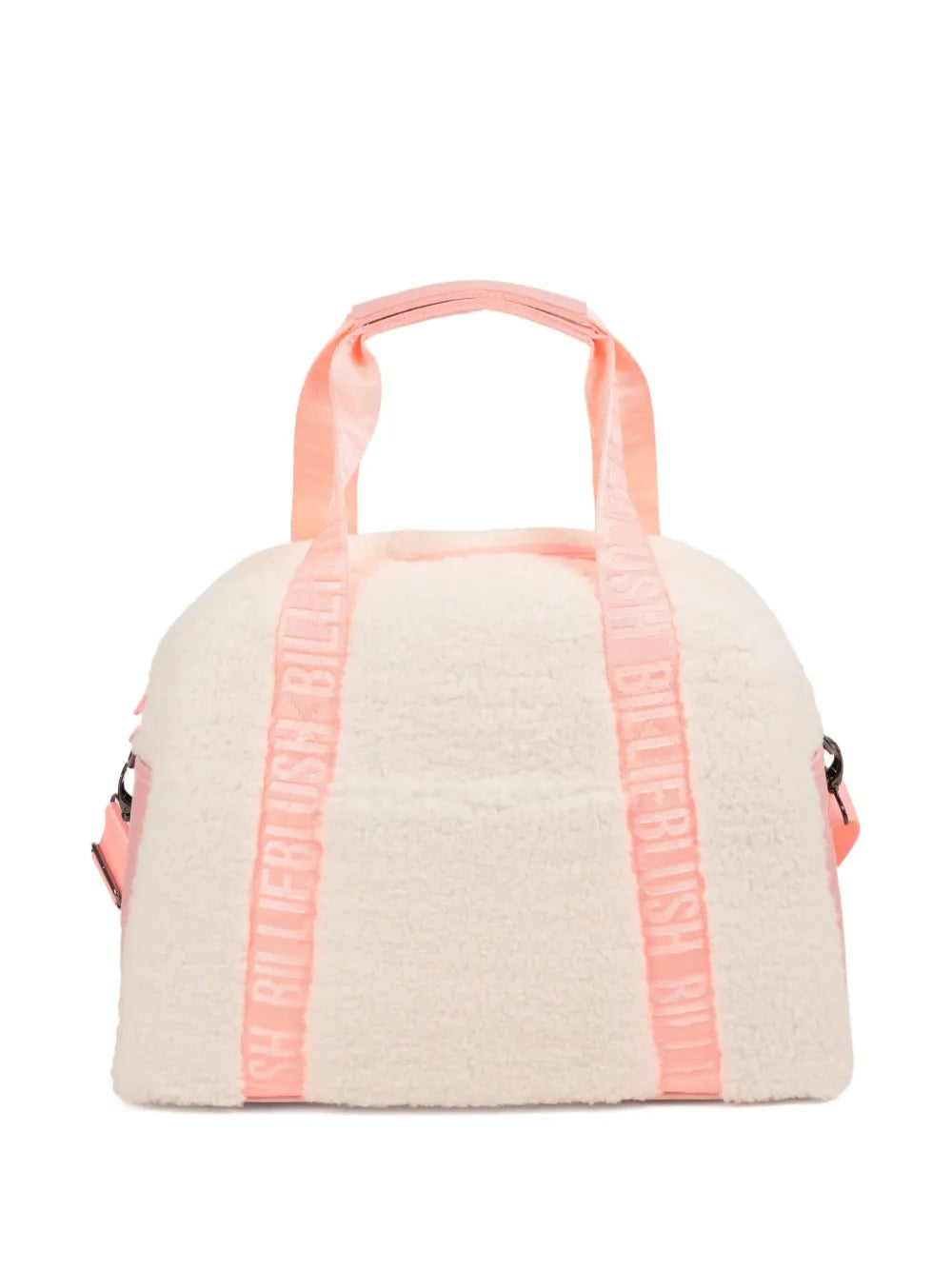 Billieblushfaux-shearling changing bag